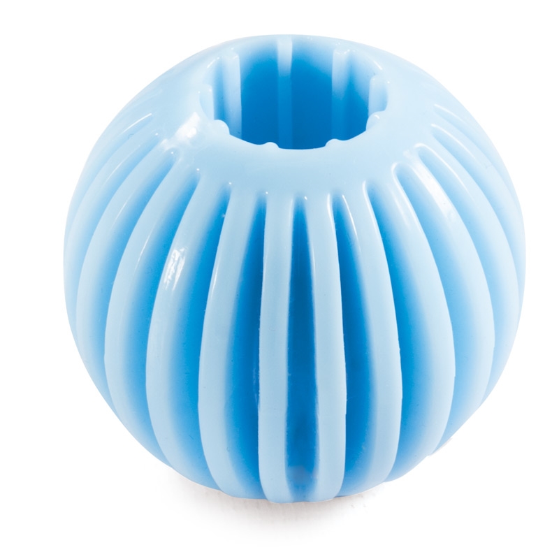 Игрушка PUPPY для щенков из термопласт. резины &quot;Мяч&quot;, голубой, d55мм