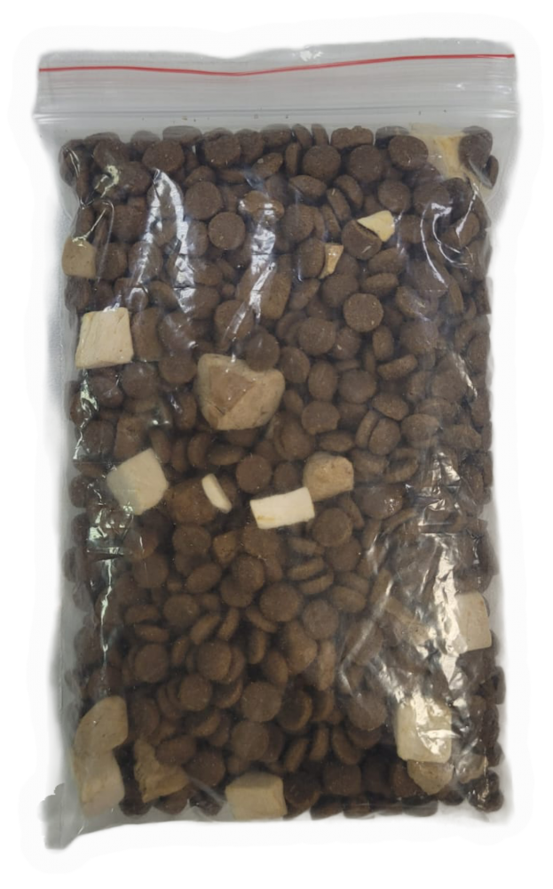 Корм Пинк Мега 3 РАЗВЕС БЕЗЗЕРНОВ Курица с лососем, 3 гранулы  для кошек 100 г