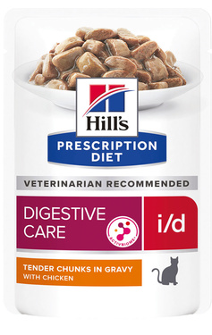 Корм Hill&#039;s Prescription Diet i/d Digestive Care пауч для кошек диета для поддержания здоровья ЖКТ с курицей 85 г