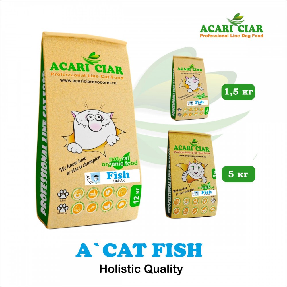Acari ciar - корм для кошек A Cat Fish с рыбой