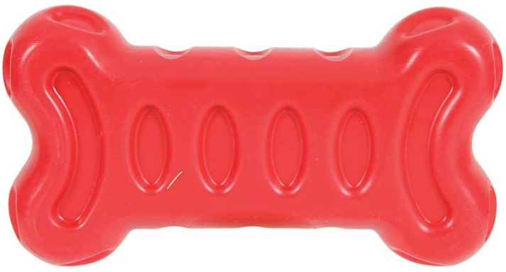 Zolux игрушка, серия Бабл, кость, термопластичная резина, 19 см, красная