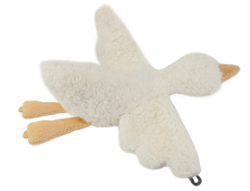 Моськи-Авоськи Игрушка для собак Утка Фло с пищалкой, белая 22*23*7,5 см