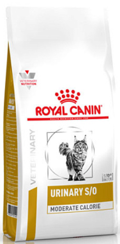 Корм для кошек Royal Canin Urinary S/O Moderate Сalorie при избыточном весе и Лечение и профилактика МКБ