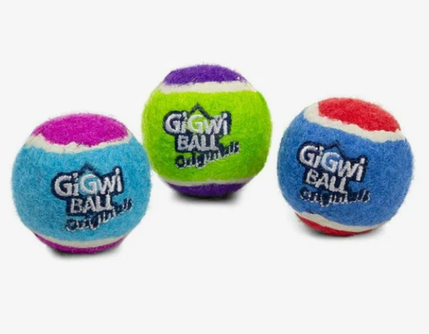 Gigwi игрушка для собак Три мяча с пищалкой 6,3см, серия GiGwi BALL Originals