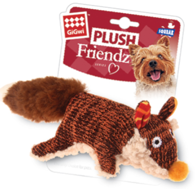 Игрушка для собак Лиса с пищалкой 9см, серия PLUSH FRIENDZ