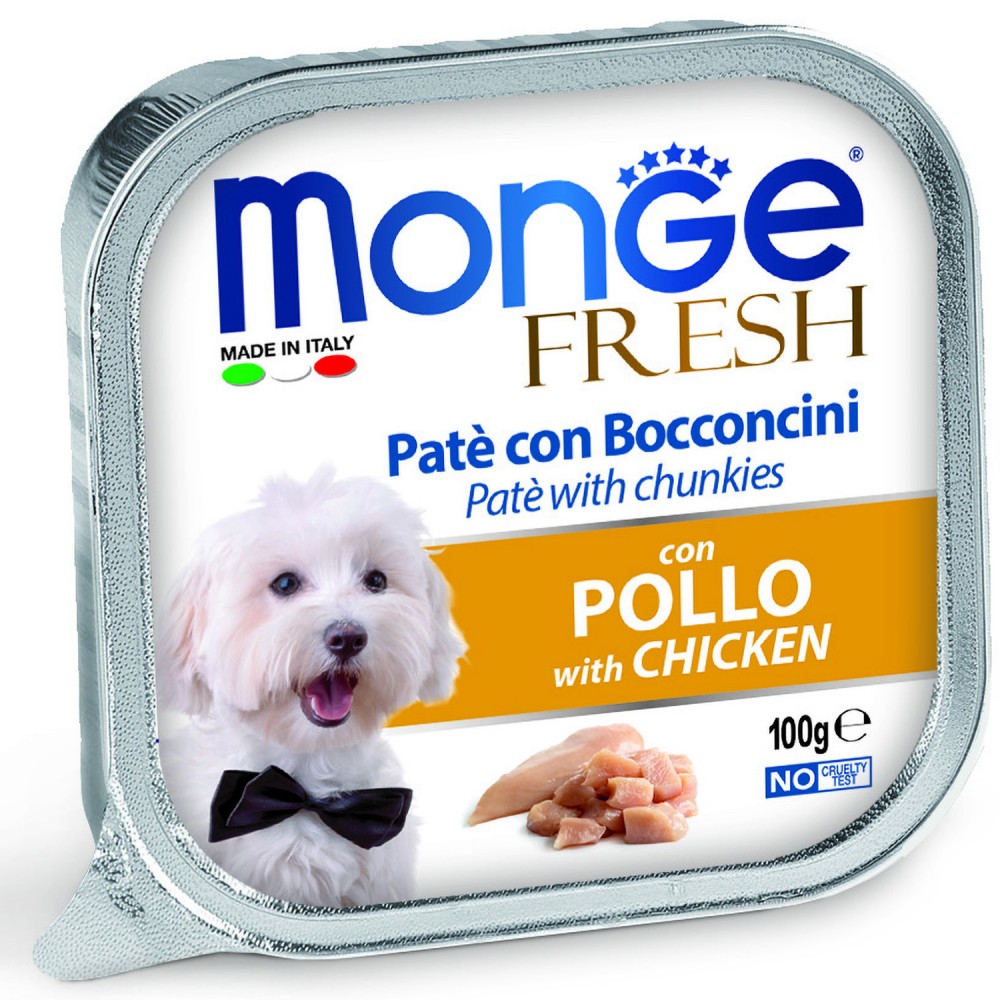 Влажный корм Monge Dog Fresh для собак курица 100г