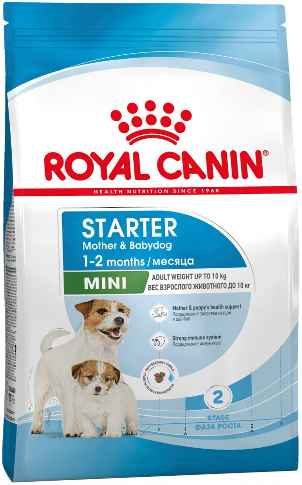 Корм Royal Canin Mini Starter Mother &amp; Babydog для щенков малых пород, беременных и кормящих сук