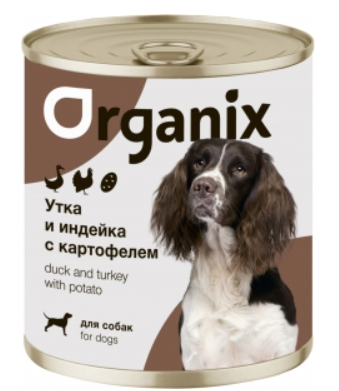 Корм Organix (консерв.) для собак, утка, индейка, картофель 400 г