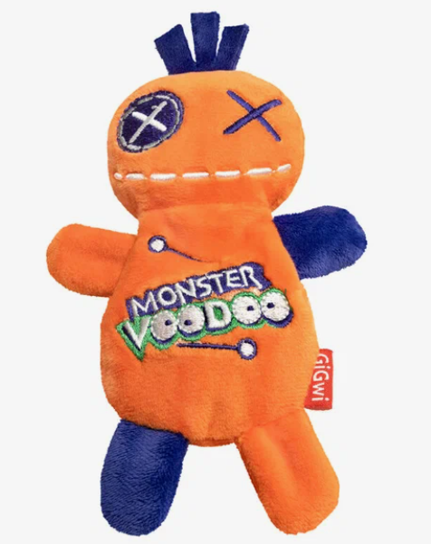 Игрушка для собак Gigwi Кукла-Вуду оранжевая 17,5 см, серия MONSTER VOODOO