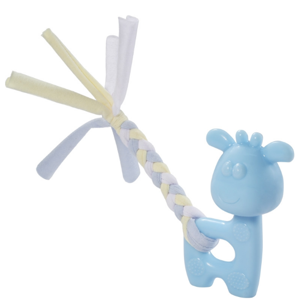 Игрушка PUPPY для щенков из термопласт. резины &quot;Олененок&quot;, голубой, 100/185мм
