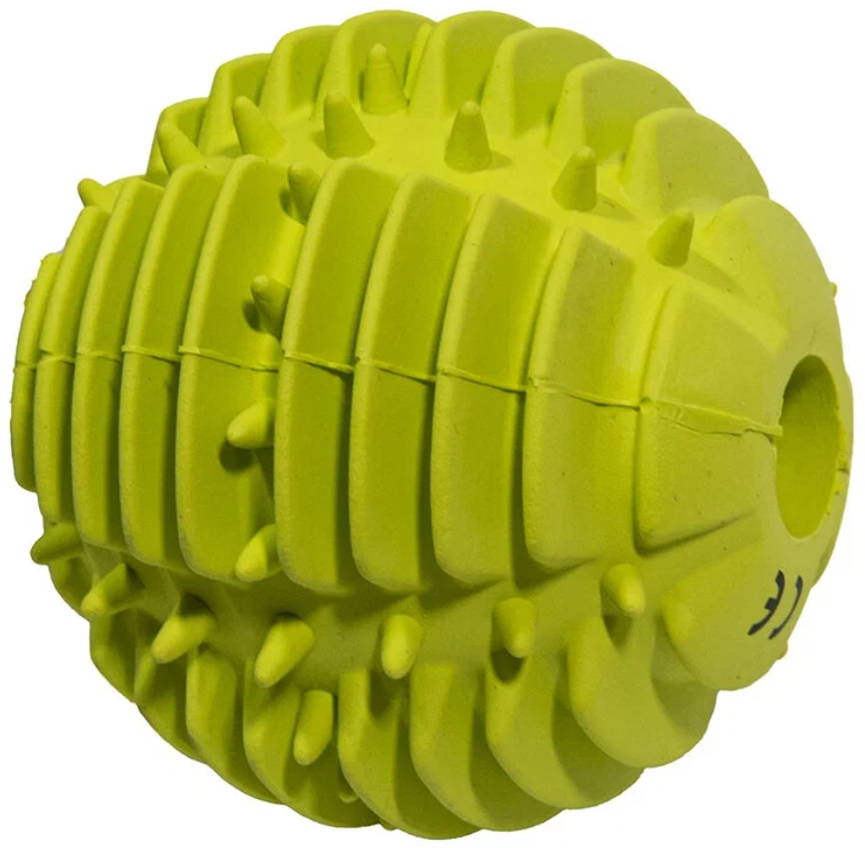 Игрушка NOBBY 7,5 см мяч для собак РИЛЬЕФНЫЙ зеленый