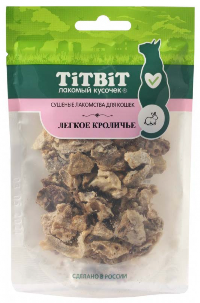 Лакомство TiTBiT &quot;Лакомый кусочек&quot; легкое кроличье для кошек, 10 г