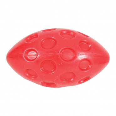Игрушка для собак Zolux, серия Бабл, овал, термопластичная резина (красная/чёрная), 18 см