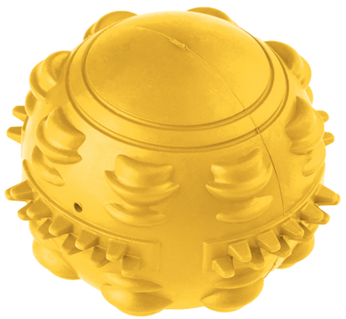 Игрушка Mr.Kranch для собак Мяч 8 см желтый с ароматом сливок