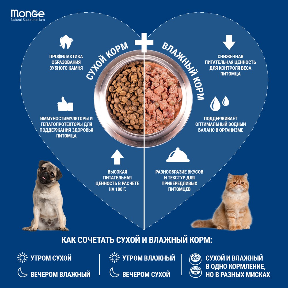 Влажный корм Monge Cat Monoprotein для взрослых кошек, из утки, паучи 85 г