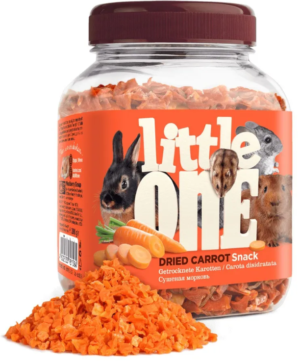 Лакомство Little One Сушеная морковь для грызунов 100 г