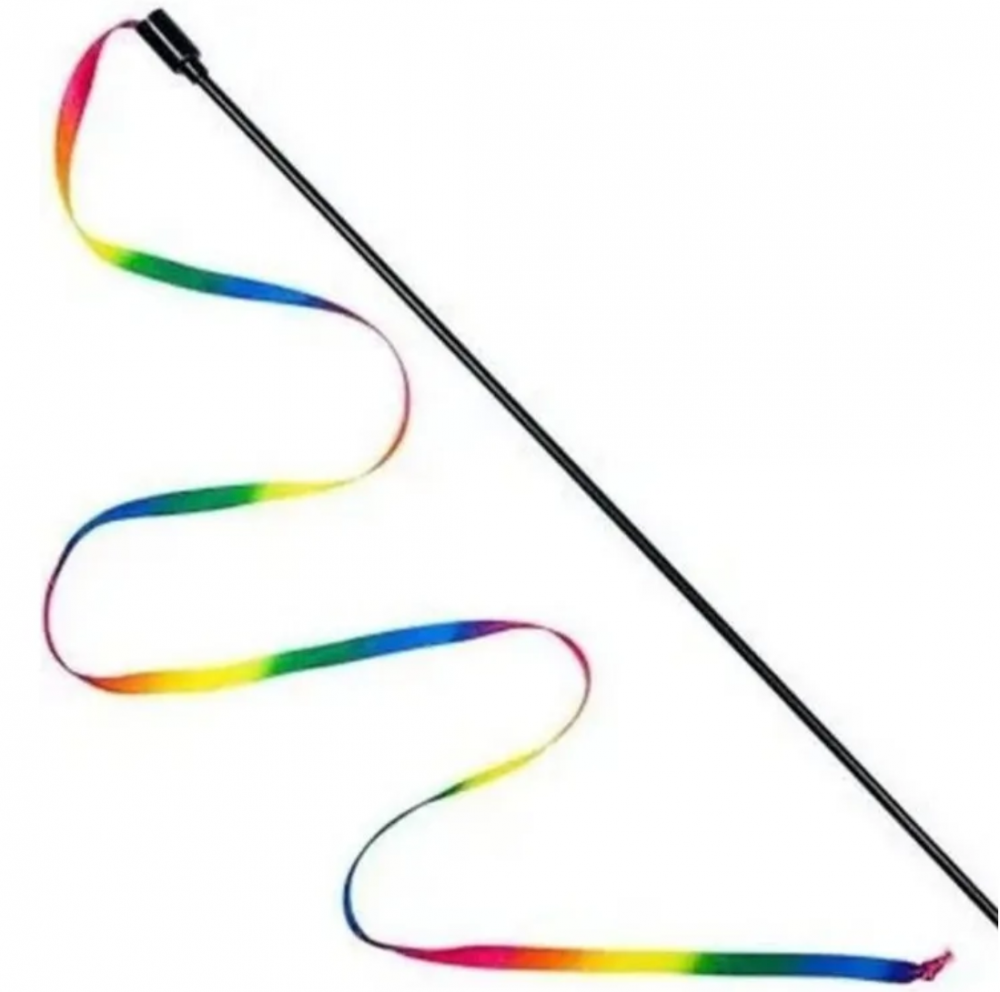 sh-07888/1 Gosi Дразнилка для кошек "Радуга" деревянная палочка 50см