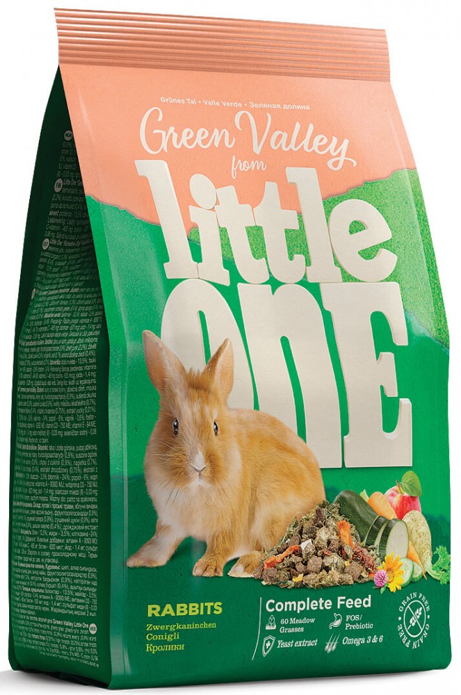 Корм Little One Зеленая долина из разнотравья, для кроликов 750 г