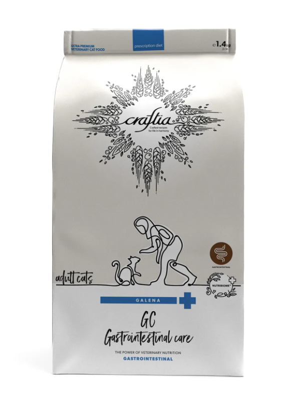 Ветеринарная диета CRAFTIA GALENA CAT GASTROINTESTINAL CARE Гастроинтестинал для кошек при заболеваниях ЖКТ 1,4 кгn