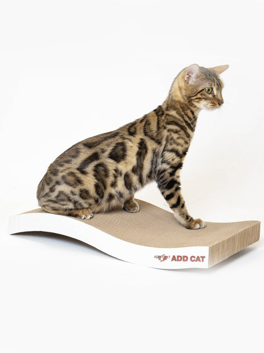 Когтедралка для кошек ADD CAT с кошачьей мятой &quot;Волна&quot; 50*22*6.5см