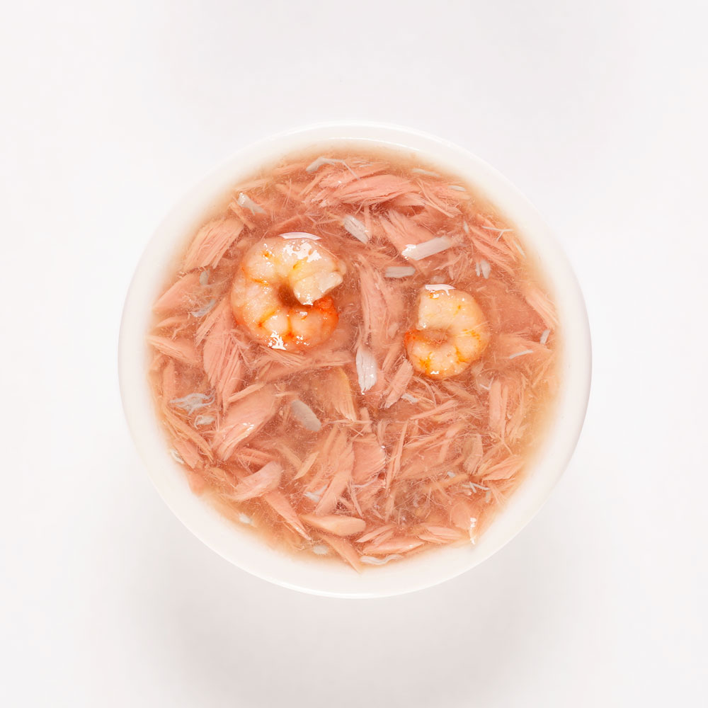 Влажный корм Деревенские лакомства «Суп из тунца с креветками и крабом» 35 г