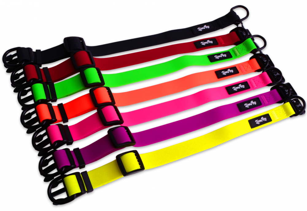 Ошейник из биотана LionPets с пластиковой пряжкой LPO-00530-5 (Розовый) (Размер XL обхват шеи 40-65 см, ширина 2,5 см)