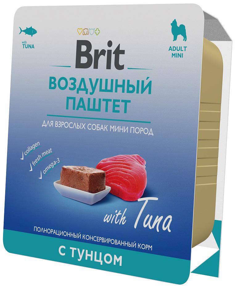 Корм Brit Mini Duck (паштет) для собак малых пород, с тунцом, 100 г