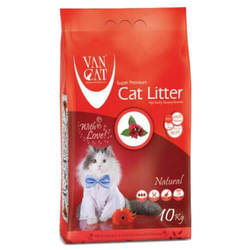 Наполнитель для кошек Van Cat комкующийся &quot;100% Натуральный&quot;, без пыли 10 кг