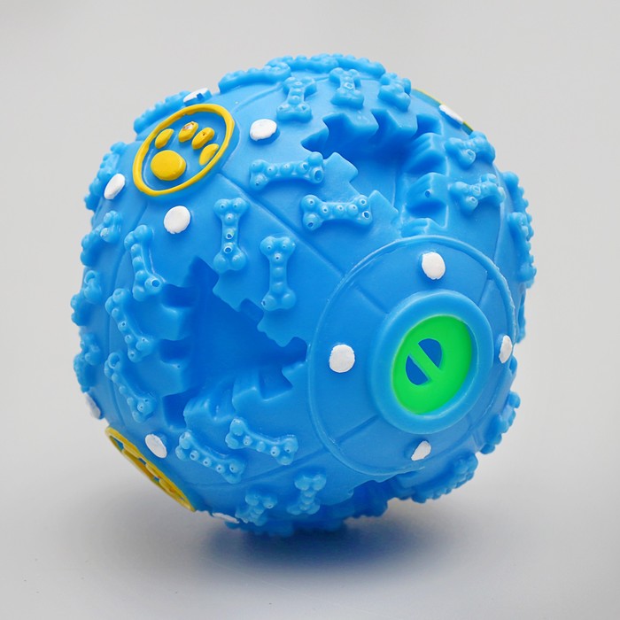 Игрушка для собак Квакающий мяч, жесткий, 9,5 см, микс цветов