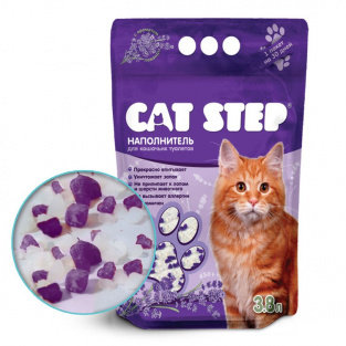 Наполнитель CAT STEP Arctic Lavender силикагелевый, 7.6 л, 3.53 кг