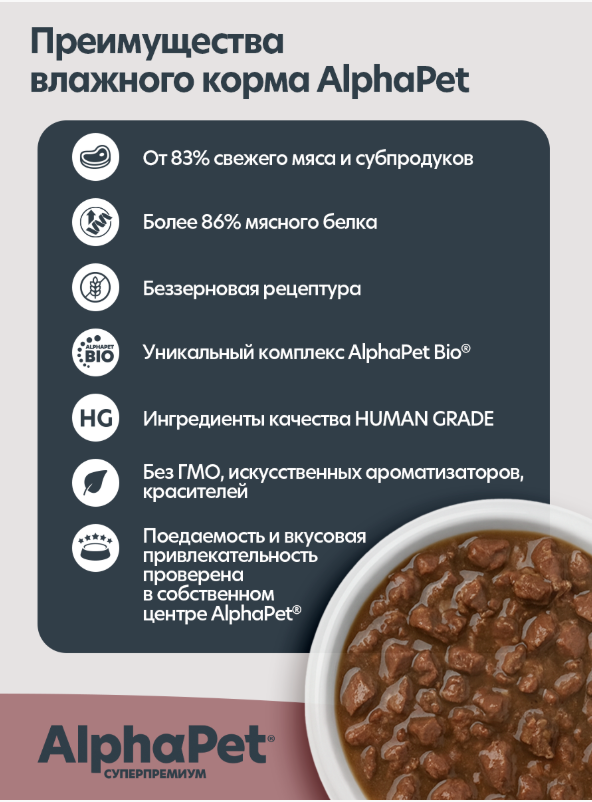Консерва Альфапет МОНО Утка для кошек: СОУС 80 г