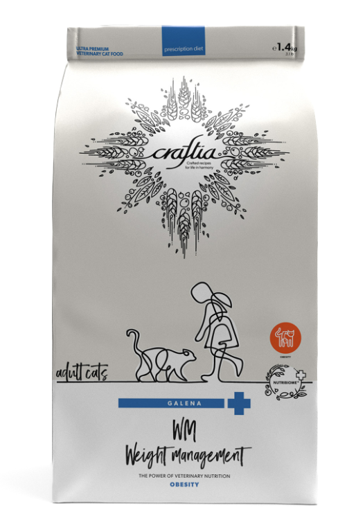 Ветеринарная диета CRAFTIA GALENA CAT WEIGHT MANAGEMENT (Obesity) Вейт менеджмент (Обесити) для кошек при избыточном весе 1,4 кг