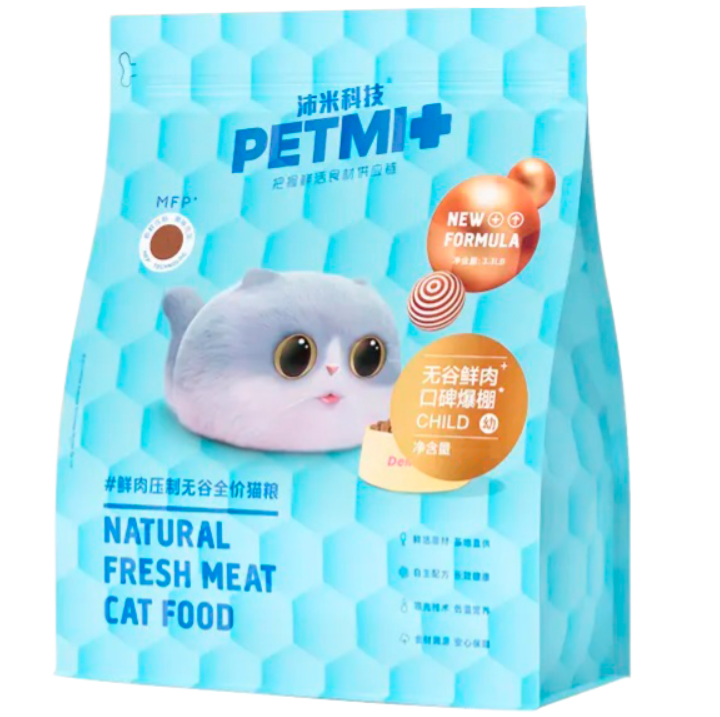 Корм Petmi для привередливых кошек, с кусочками креветки, 1.5 кг