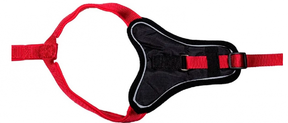 Nobby Шлейка Classic Preno Comfort для собак, нейлон, красная, 3х50-60 см