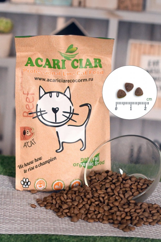 Acari ciar - корм для кошек A&#039;CAT BEEF Super premium с говядиной