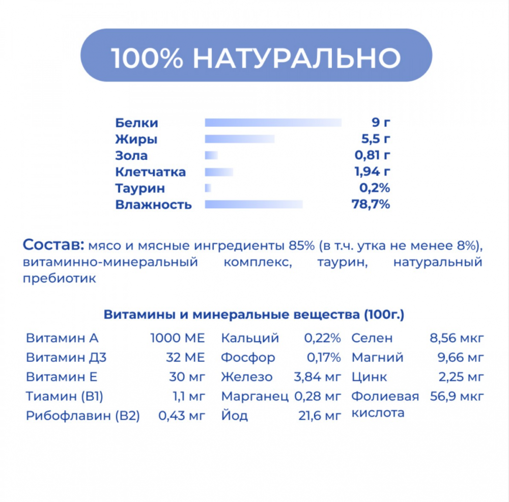 Консерва Jarvi Адульт Утка (ламистер) для домашних кошек 100 г: ПАШТЕТ