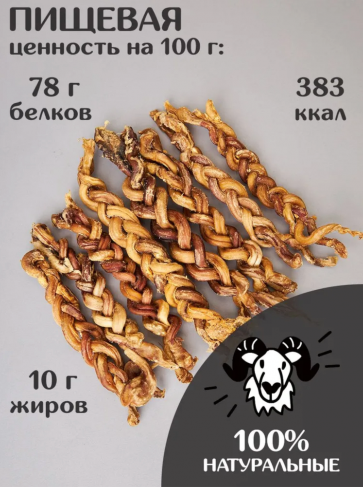 Лакомства Фор Родент Дог БАРАНИЙ корень КОСИЧКА 1 шт