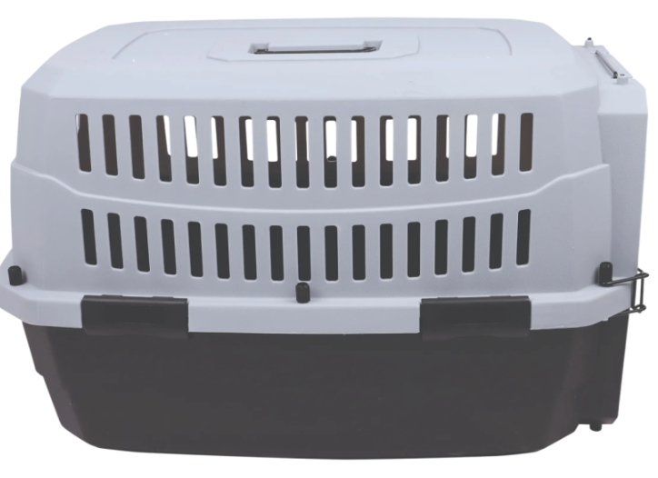 M-PETS Контейнер-переноска VIAGGIO для животных до 16 кг, размер M, 68,4x47,6x42 см, цвет чёрный с серым